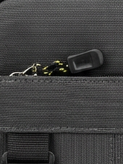 The Charcoal Ribbed Crossbody Bag