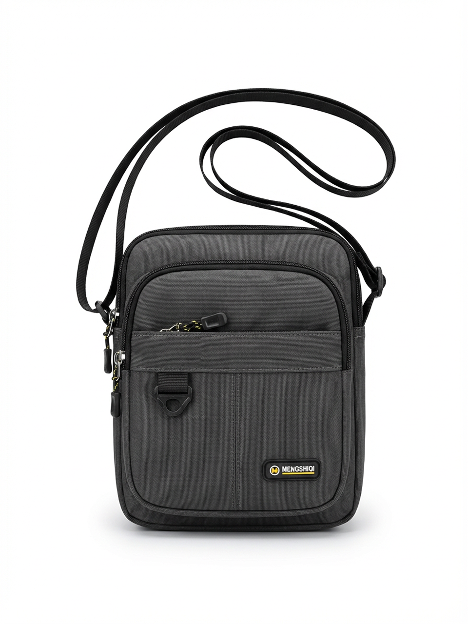 The Charcoal Ribbed Crossbody Bag