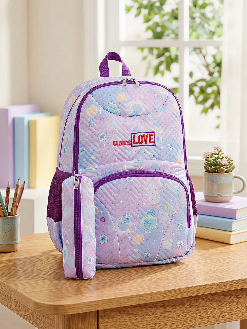 The Lavender Dreamscape Quilted Pack