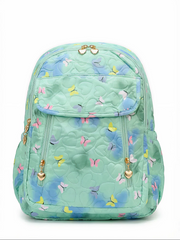 The Mint Butterfly Heart Quilt Backpack